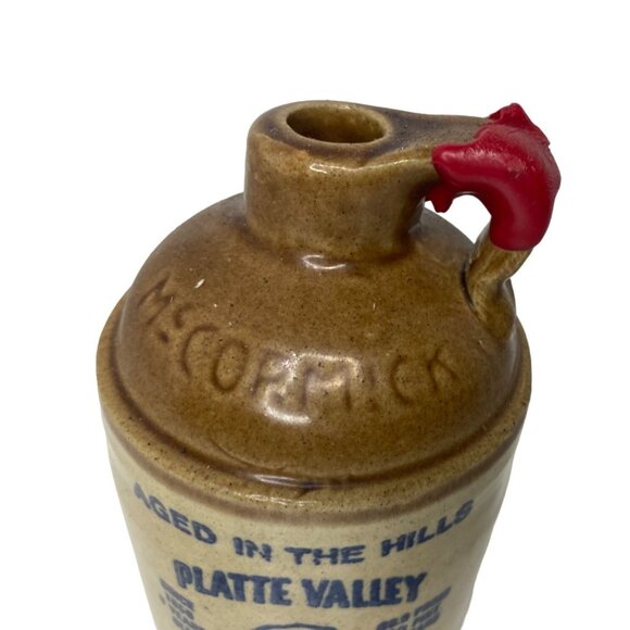 Vintage ORIGINAL MCCORMICK PLATTE VALLEY CORN WHISKEY Liquor JUG 5” 219-1979 - Picture 2 of 7